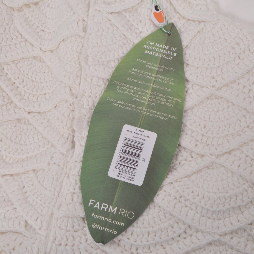FARM Rio Cream Jean Shorts - Picture 7 of 7